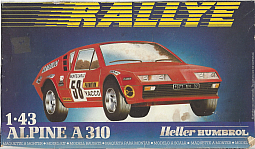 Slotcars66 Renualt Alpine A310 Rally Car 1/43rd Scale Plastic Kit by Heller 